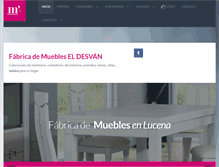 Tablet Screenshot of muebleseldesvan.com